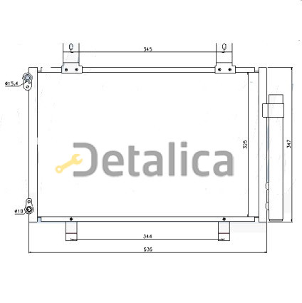 Радиатор кондиционера для Сузуки Свифт 3 Termal Тайвань