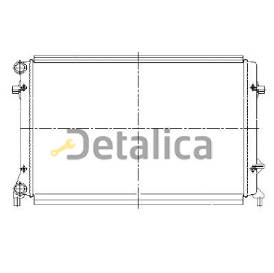 Радиатор охлаждения для Ауди А3 8П от 2003 (Nissens)