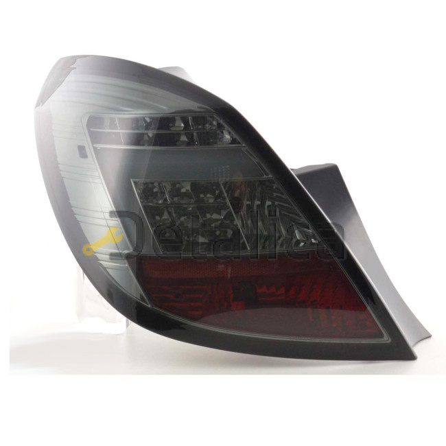 Фонарь задний внешний левый+правый комплект 3 дв тюнинг с диод указатель поворота светящееся секциями тонированный SONAR внутри хром для Опель Корса от 2006