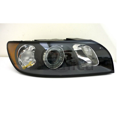 Фара правая для Вольво S40 внутри чёрная Depo
