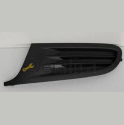 Решетка переднего бампера левая без отверстия под птф для Фольксваген Гольф 6 от 2009 (Тайвань)