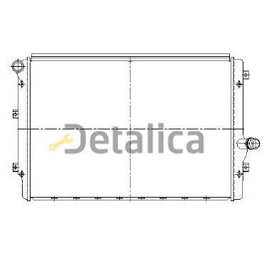 Радиатор охлаждения для Ауди А3 8P AVA Germany