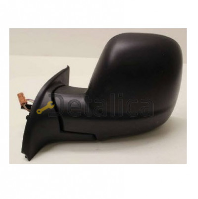 Зеркало левое 2 разъема 5 конт электрическое с подогревом convex грунт для Ситроен Берлинго