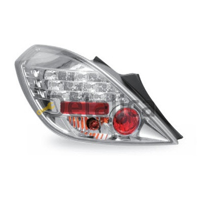 Фонарь задний внешний левый+правый комплект 3 дв тюнинг прозрачный диод  JUNYAN внутри хром для Опель Корса от 2006