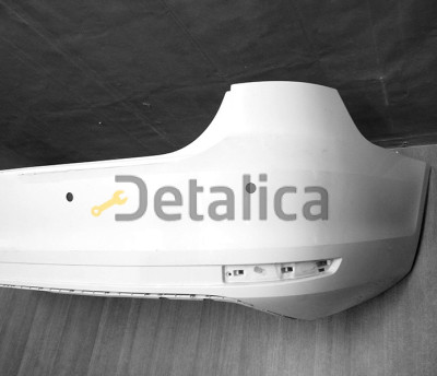 Бампер задний c отв под парктроники для Джетта 6 от 2015 (Тайвань) грунт