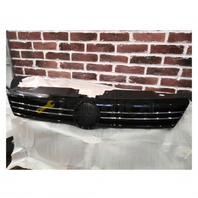 Решетка радиатора хром-серый для Фольксваген Джетта 6 от 2011 (Тайвань) Решетка радиатора хром-серый для Фольксваген Джетта 6 от 2011 (Тайвань)