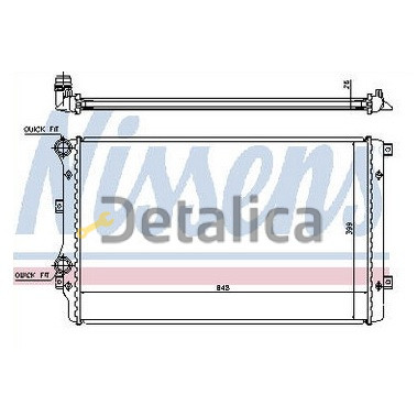 Радиатор охлаждения для Audi A3 8P от 2004 (Nissens)