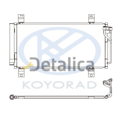 Радиатор кондиционера для мазда 6 GH Koyo Япония