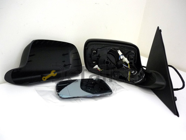 Зеркало правое для BMW E65-E66 электрическое с подогревом автоскладывание с памятью грунт 2002-2007