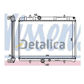 Радиатор охлаждения для Пежо 407 Nissens Дания