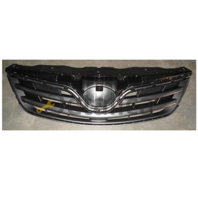 Решетка радиатора в сборе с внутрен без хром молдинга серебристая для Тойота Королла от 2010 (Тайвань)