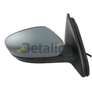 Зеркало правое маханическое с тросик , черн для Шкода Рапид от 2014 (Тайвань) convex