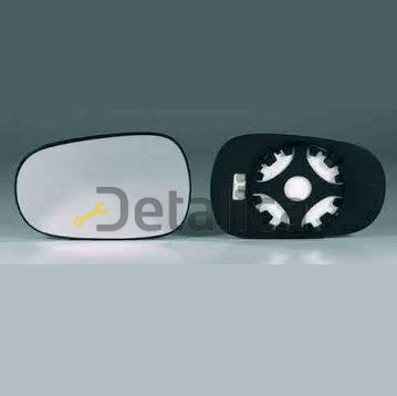 Стекло зеркала левое для Ниссан Микра