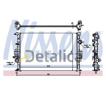 Радиатор охлаждения для Форд Гэлакси Nissens Дания