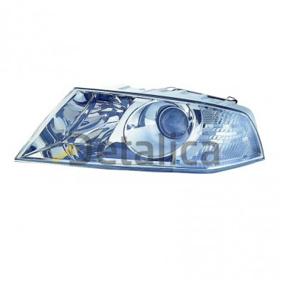 Фара левая ксенон линзованная с рег мотора внутри хром для Шкода Октавия А5 от 2005 (Depo)