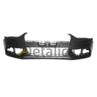 Бампер передний без отв под датчики и с отв под омыватели фар для Ауди А4 от 2012 (Китай) грунт