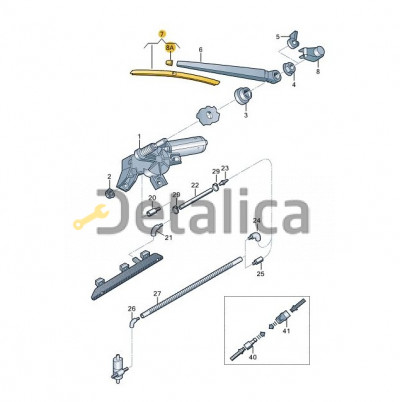 Щетка стеклоочистителя задняя для Шкода Рапид оригинал