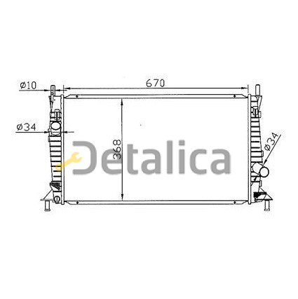 Радиатор охлаждения для Форд Си-Макс Termal Тайвань