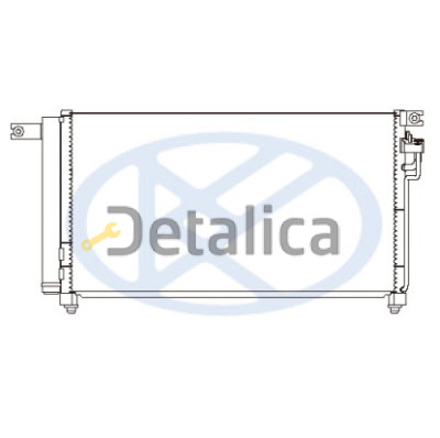 Радиатор кондиционера для Киа Рио 2 от 2005 (Koyo)