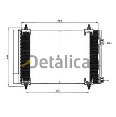 Радиатор кондиционера для Ситроен С4 от 2004 Nrf Германия