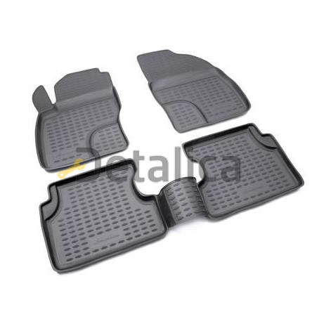 Коврики в салон Opel Astra H 2007-2014 седан резиновые 4 шт
