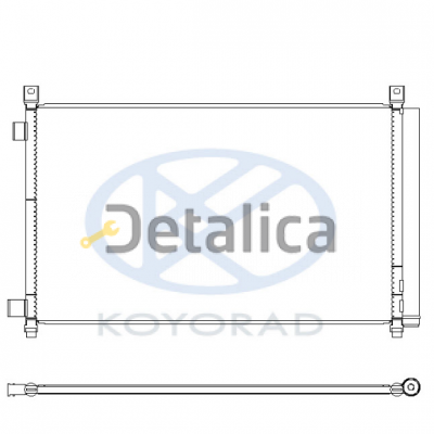 Радиатор кондиционера для Ниссан Х-Трайл Т32 2.5 Koyo Япония