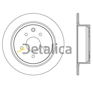 Диск тормозной задний для Ниссан Тиида С13 | Сентра В17 Brembo Италия