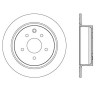 Диск тормозной задний для Ниссан Тиида С13 | Сентра В17 Brembo Италия