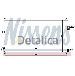 Радиатор кондиционера для Ниссан Х-Трейл Т30 Nissens Дания