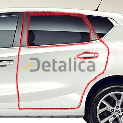 Дверь задняя левая для Ниссан Тиида С13 оригинал