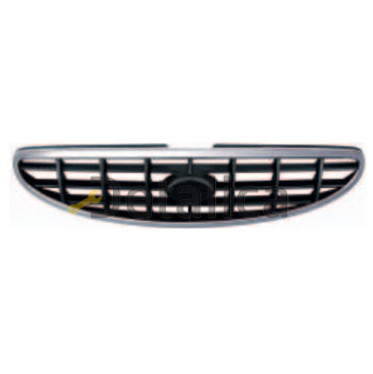 Решетка радиатора хром-черный тагаз для Хендай Акцент от 2003 (Китай)