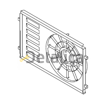 Кожух вентилятора для Шкода Рапид оригинал