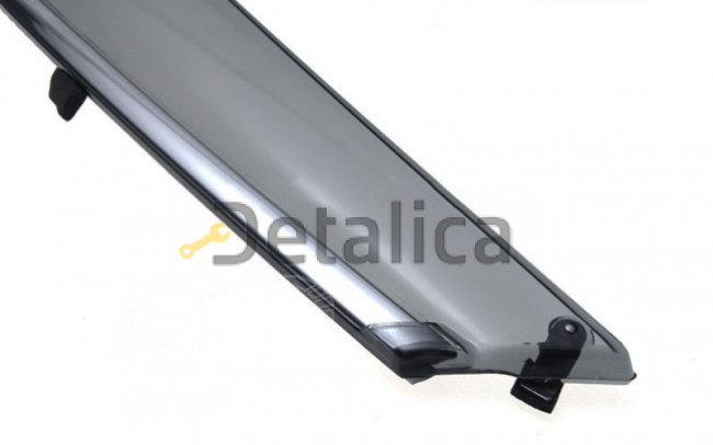 Дефлекторы окон с хромированными накладками для Ниссан Х-Трейл Т32 комплект