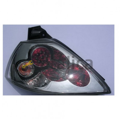 Фонарь задний внешний левый+правый комплект тюнинг  хэтчбэк прозрачный хрусталь с диод внутри хром для Рено Меган от 2003