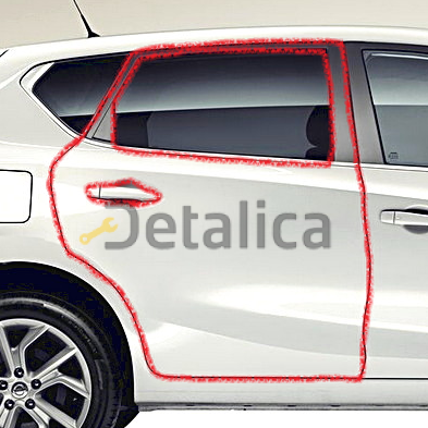 Дверь задняя правая для Ниссан Тиида С13 оригинал