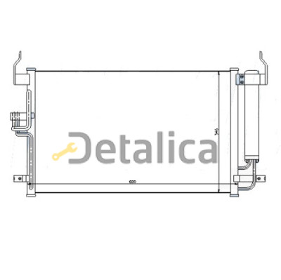 Радиатор кондиционера для Хендай Элантра 3 от 2004 (Китай)