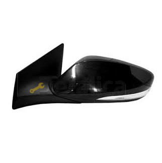 Зеркало левое электрическое с подогревом автоскладывающееся указатель поворота подсветка 10конт грунт для Хендай I30 2 от 2012 (Convex)