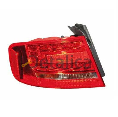 Фонарь задний внешний левый с диодами для Ауди А4 В8 от 2007 (Depo)