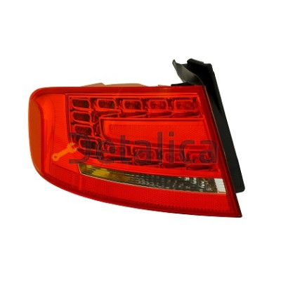 Фонарь задний внешний левый с диодами для Ауди А4 В8 от 2007 (Depo)