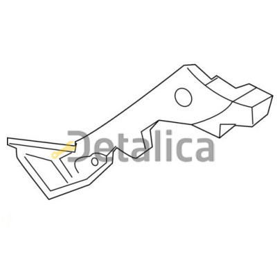 Крепление бампера задний левый  хэтчбэк для мазда 3 от 2009