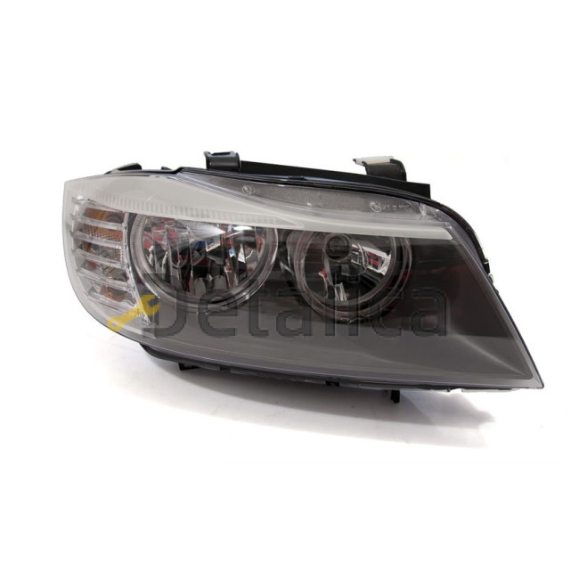 Фара правая под корректор внутри черная для BMW E90 (2008-2011) Depo