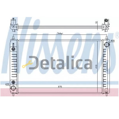 Радиатор охлаждения для Ниссан Теана L33 Nissens Дания Радиатор охлаждения для Ниссан Теана L33 Nissens Дания