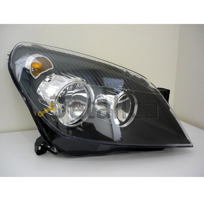 Фара правая для Опель Астра H Depo внутри черная