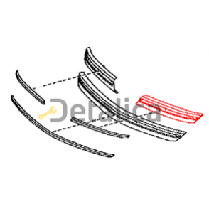 Молдинг решетки радиатора левая модели с серебрист молдинг для Тойота Королла от 2006 (оригинал)