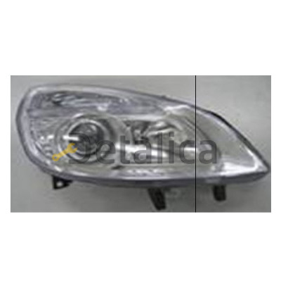 Фара правая внутри хром для Рено Сценик от 2007-2008