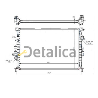 Радиатор охлаждения для Форд Галакси Китай