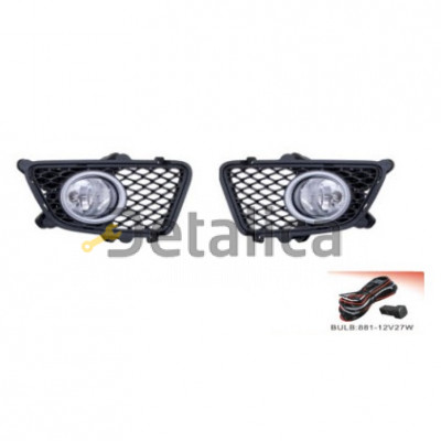 Фара противотуманная левая+правая комплект с проводкой кнопкой  решетка бампера для Киа Спортейдж 2 от 2009 до 2010 (Тайвань)
