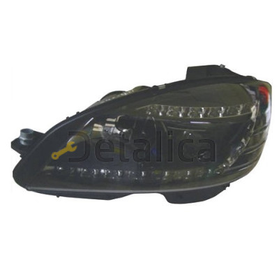 Фары тюнинг-комплект ксенон Devil Eyes внутри чёрные для Мерседес W204 2007-2010