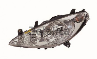 PEUGEOT 307 фара лев с противотум с рег.мотор (depo)