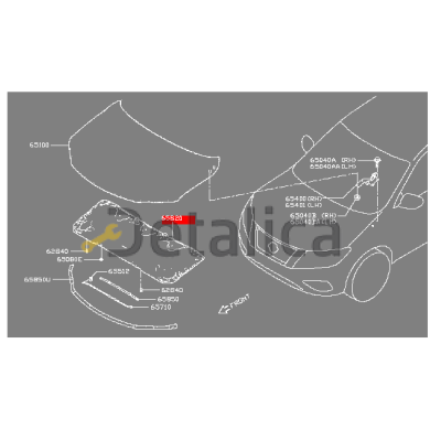 Шумоизоляция капота для Ниссан Патфайндер Р52 оригинал